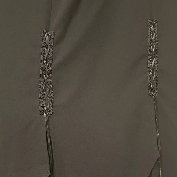 Black layered gothic style skirt size 14 - Picture 7 of 8